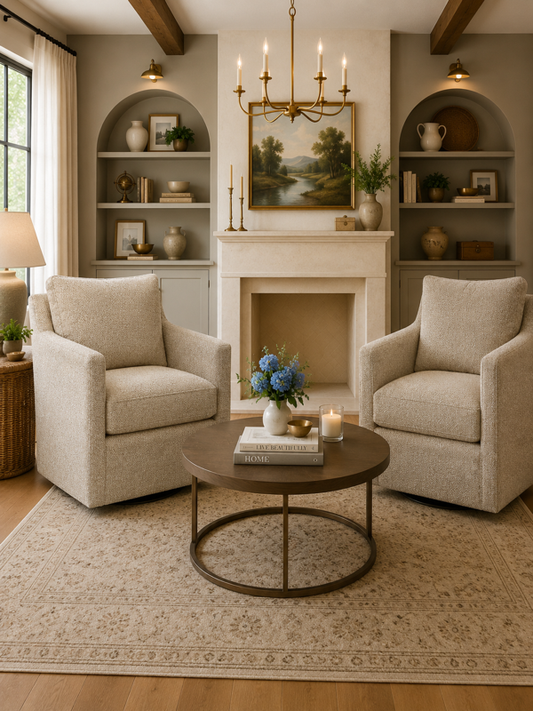 Miles Accent Glider Alabaster