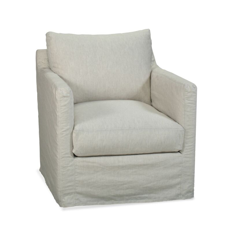 Leather Miles Swivel Glider