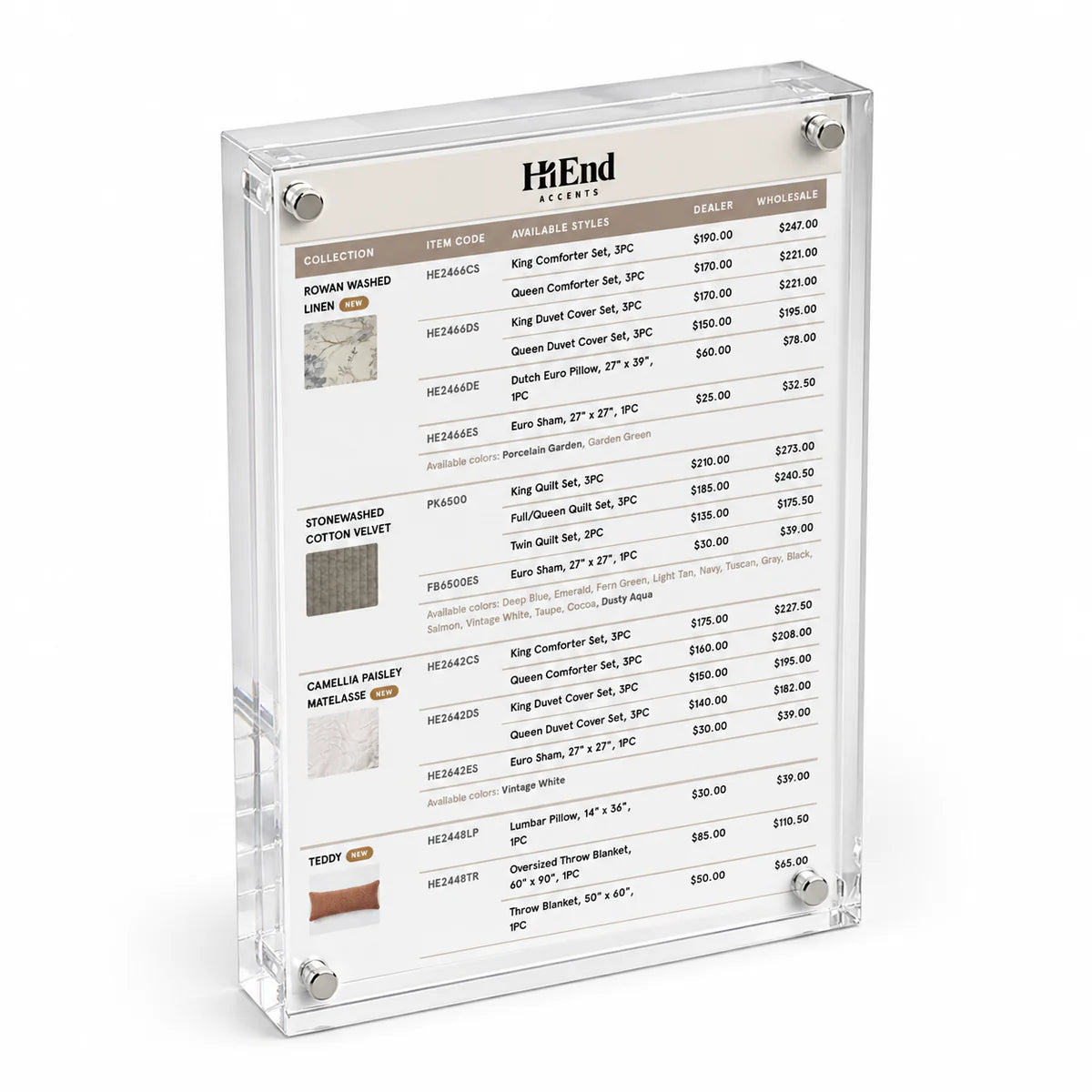 Magnetic Acrylic Sign