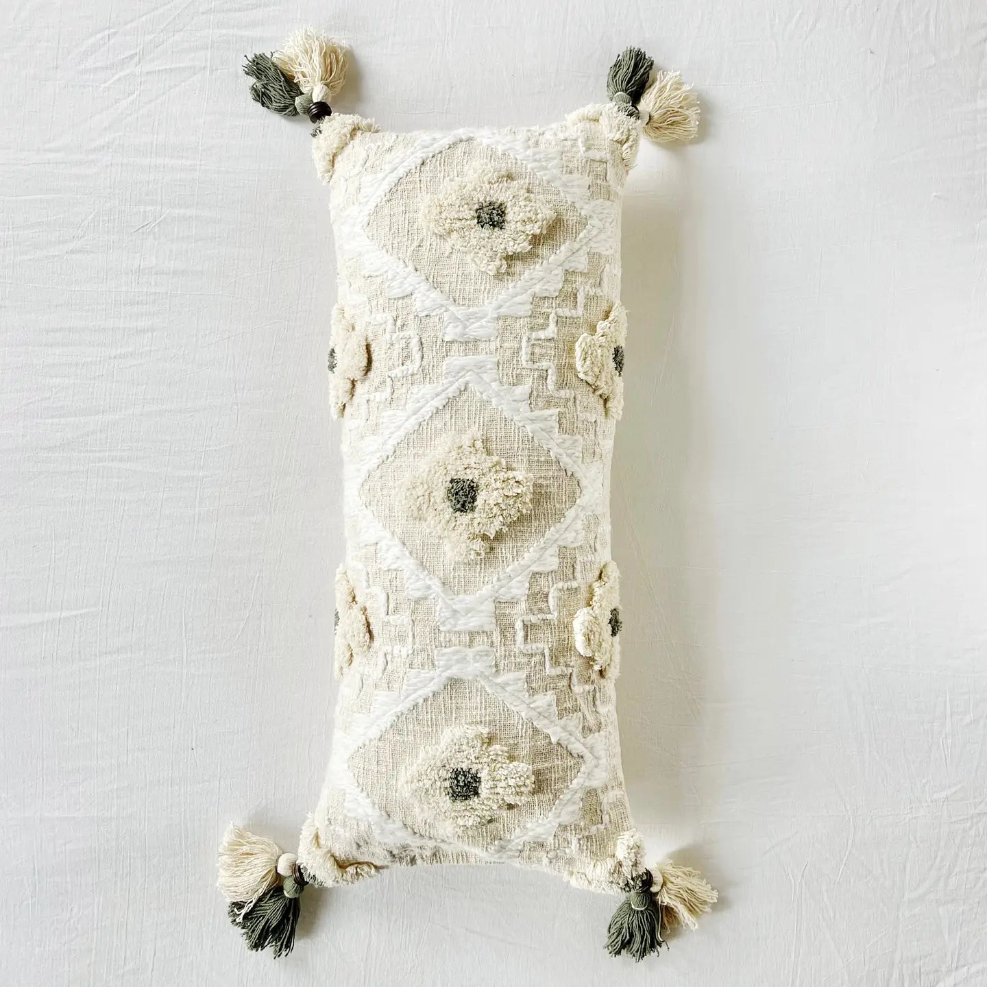 Artemesia Embroidered Cotton Pillow Cover