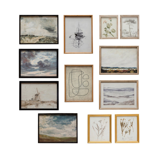Abstract Wall Art S/12