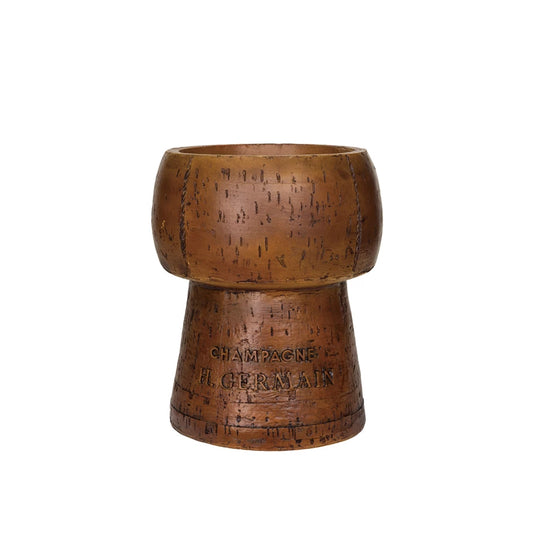 Vintage Resin Cork Shaped Ice  Bucket