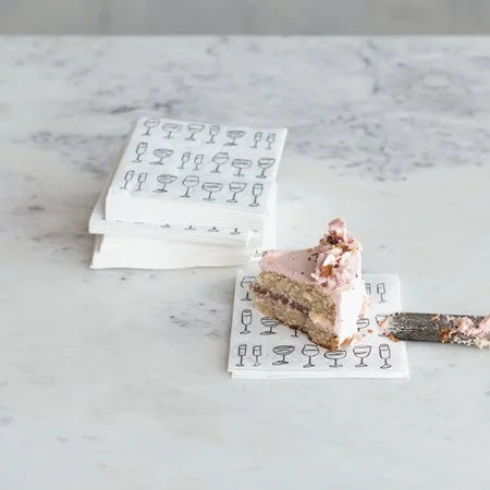 Paper Cocktail Napkins 50 Ct Wine Art