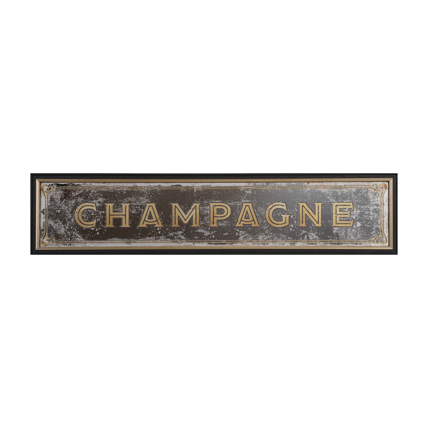 Framed Wall Decor w/Antique Mirror